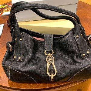 Shoulder bag black and pink inside great condition